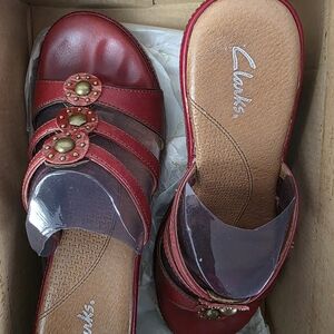 Clarks Women's Red Sandals
